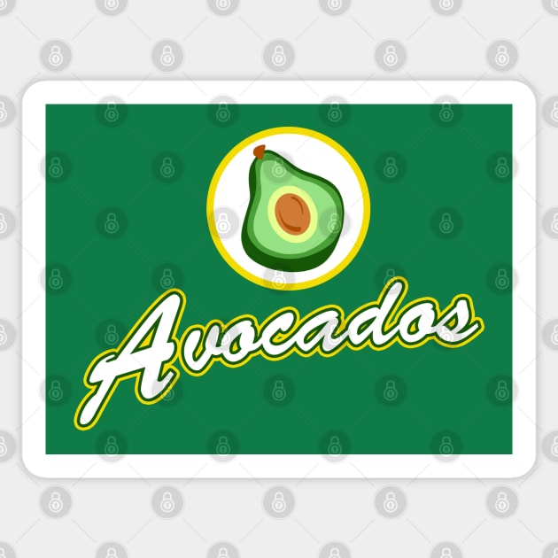 The Avocados Sticker by Apgar Arts